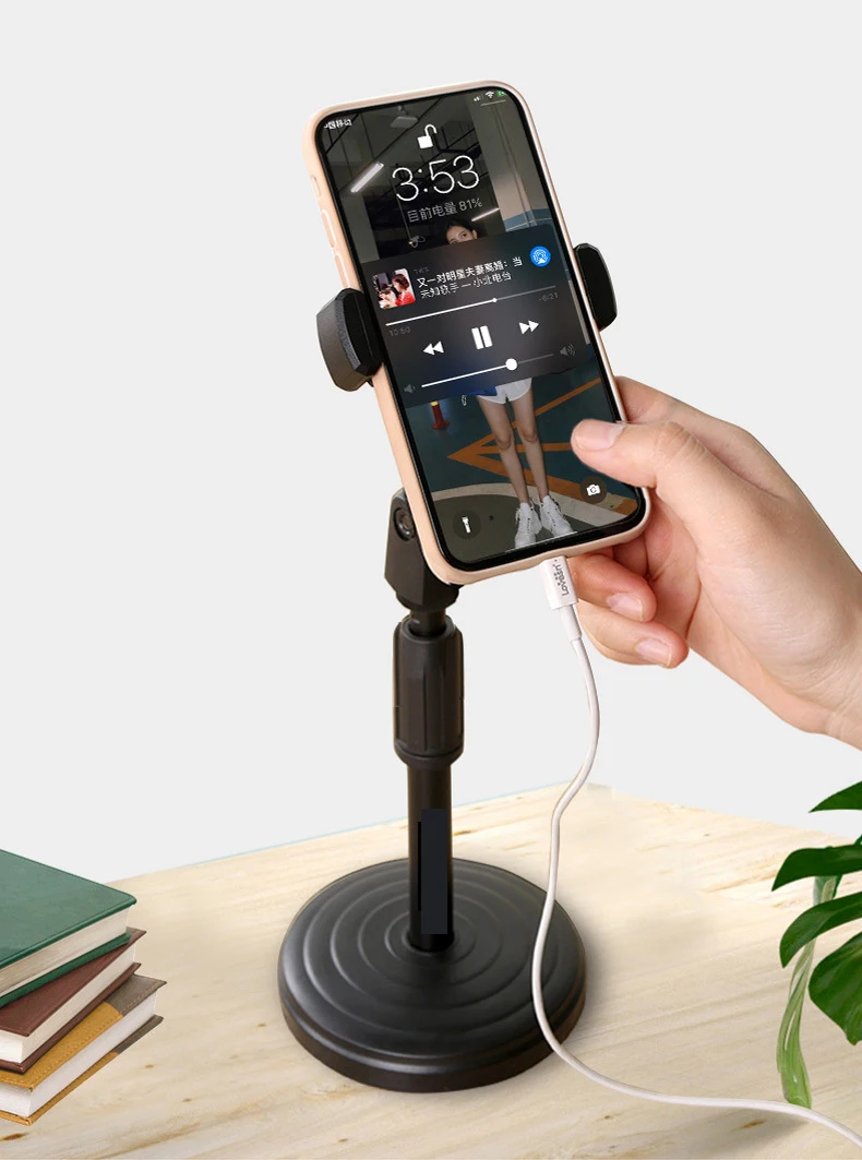 Flexible Phone Holder - Adjustable Desktop & Bed Mount for All Smartphones thumbnail 4