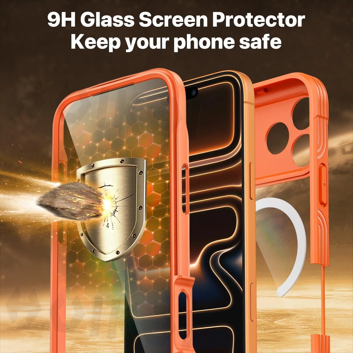 iPhone 17/16/15 Pro Max Magnetic Case - 360° Full Body Protection