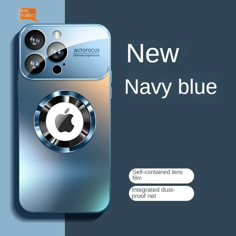 Luxury Magnetic iPhone Case - Titanium Alloy with Matte Glass for 12/13/14/15/16 Pro Max thumbnail 2