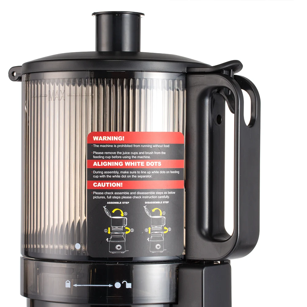RAF 1.7L Big Mouth Slow Juicer Machine – Pure Copper Motor Multi-Function Cold Press Juicer