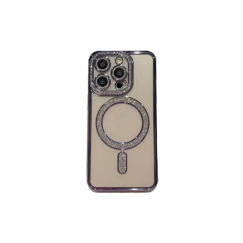 Transparent Glitter Magnetic iPhone Case – Electro