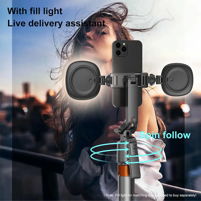 360° Smart Selfie Stick Tripod with Auto Face Tracking & Dual Fill Lights1