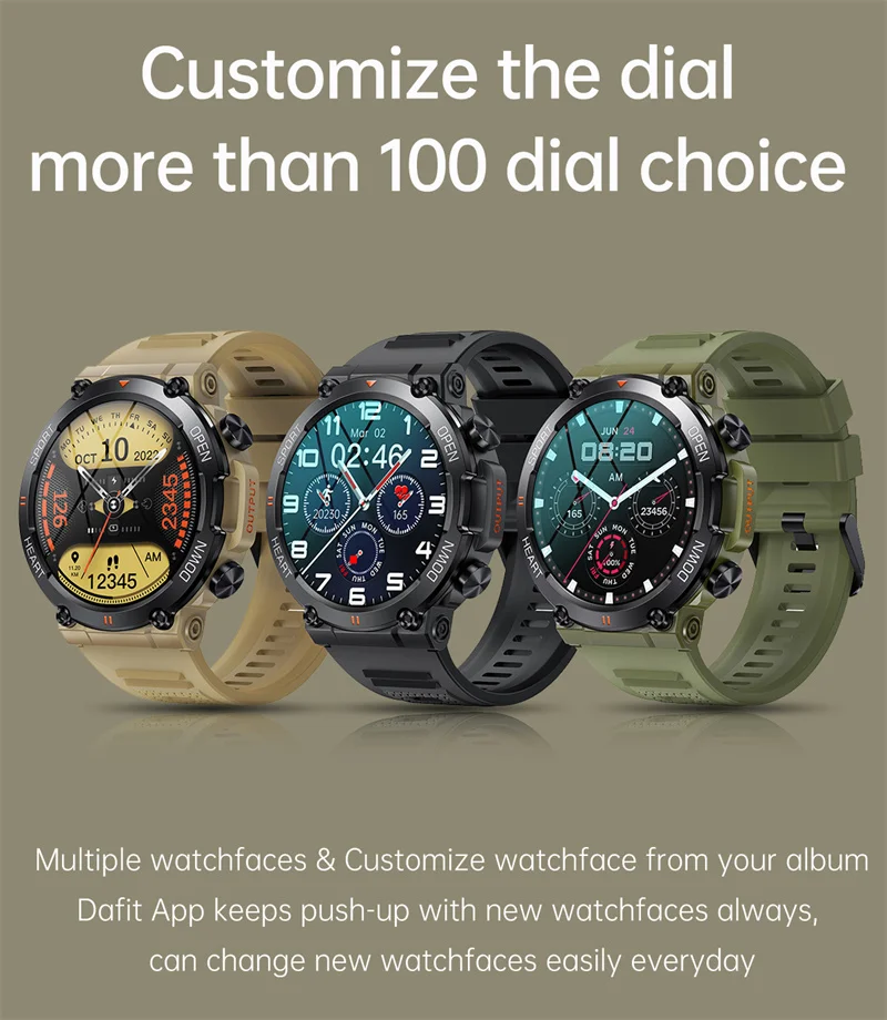 K56 Pro Smart Watch - BT Calling, Heart Rate, Blood Pressure & Oxygen Monitor