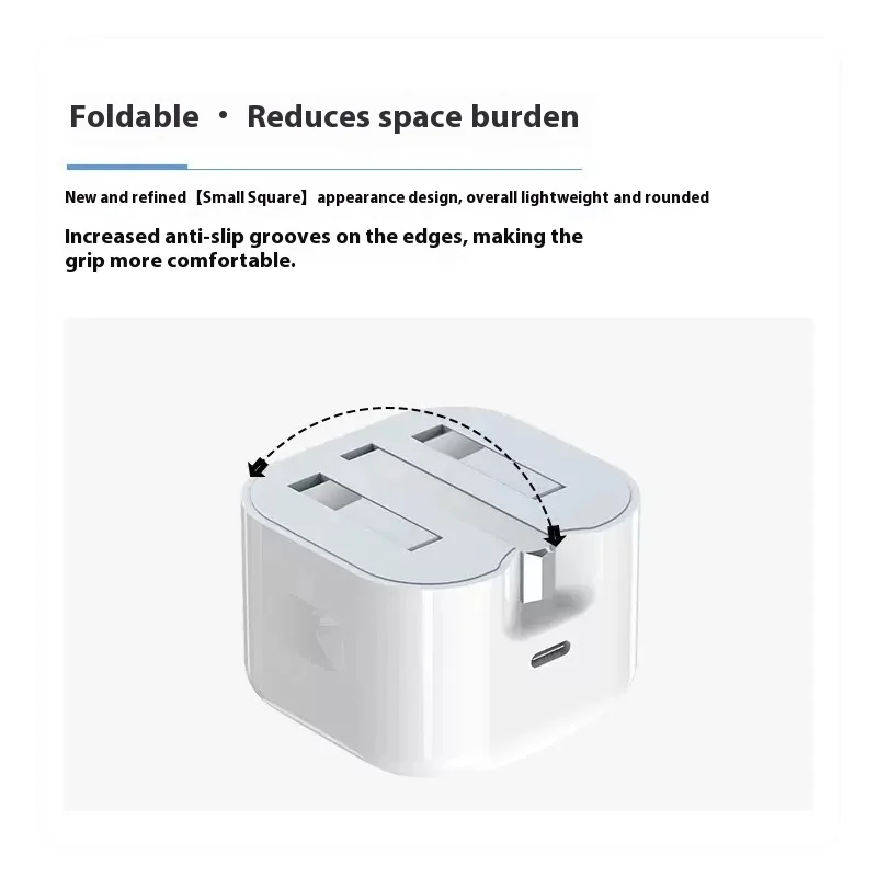 20W Fast Charging USB-C Power Adapter - Universal UK/US/EU Plug
