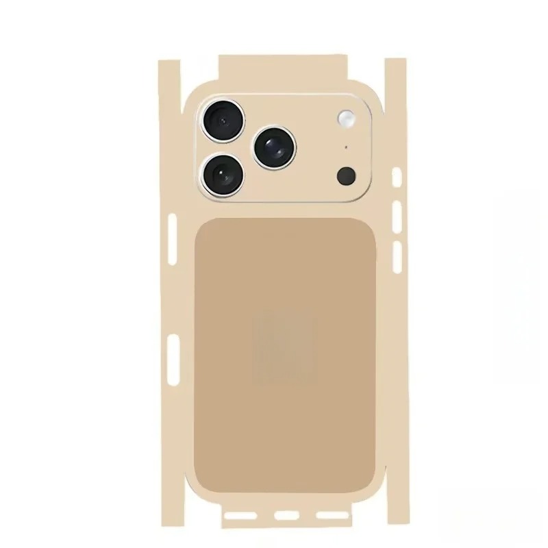 Full Body Wrap Decal Skin Sticker for iPhone 17, 16, 15, 14, 13 Pro Max – 3D Plain Color