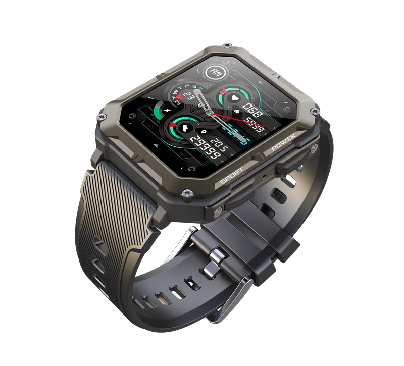 C20 Pro Men's Smart Watch with BT Calling - IP68 Waterproof 380mAh Battery Outdoor
