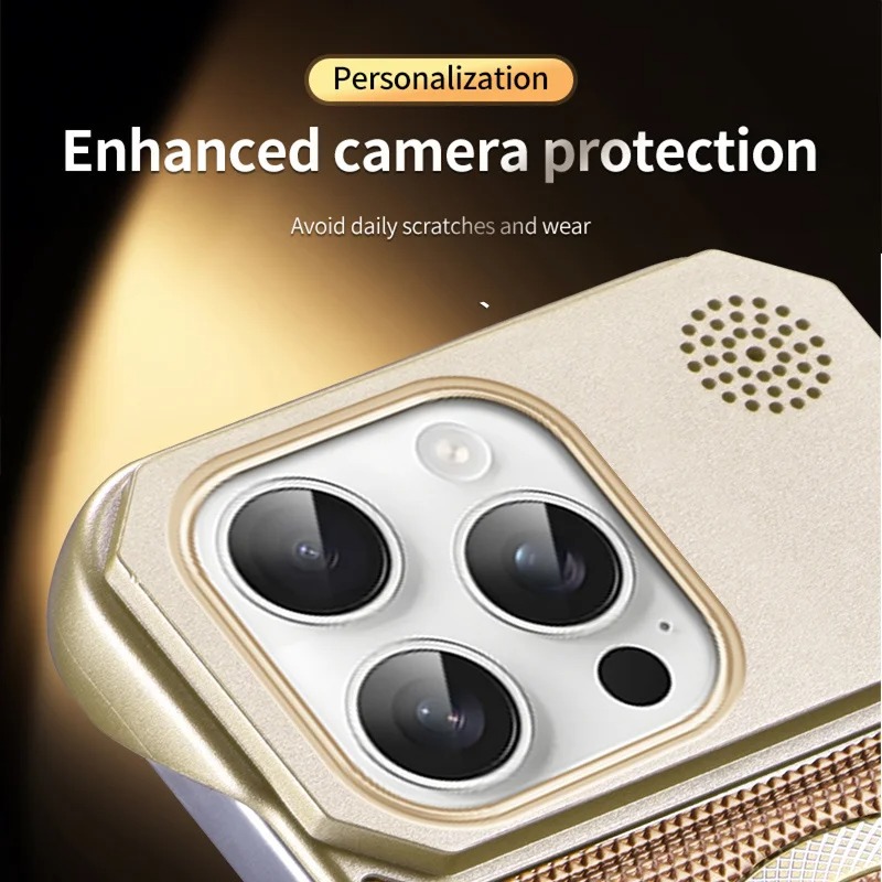 Magnetic Leather Phone Case with Aromatherapy Stand for iPhone 12-17 Pro Max thumbnail 4