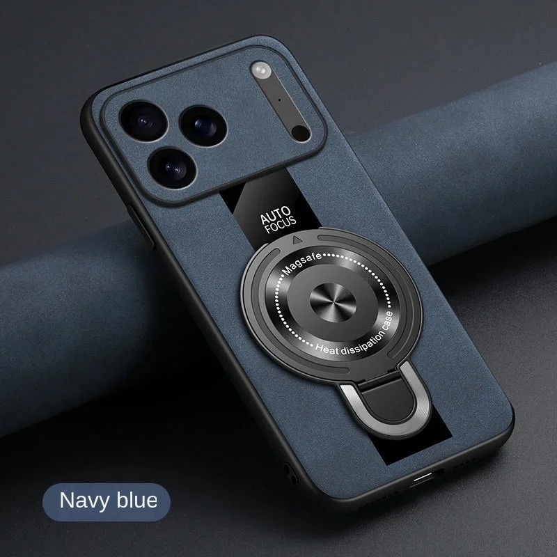 MagSafe iPhone Case - Shockproof Matte Fiber with Magnetic Ring Stand thumbnail 8