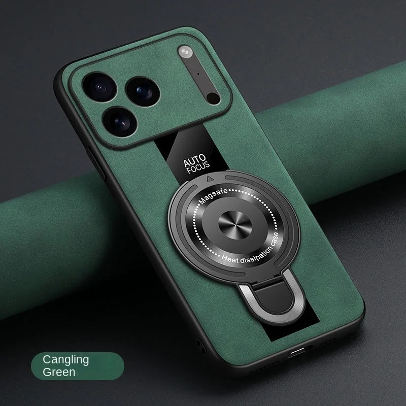 MagSafe iPhone Case - Shockproof Matte Fiber with Magnetic Ring Stand thumbnail 2