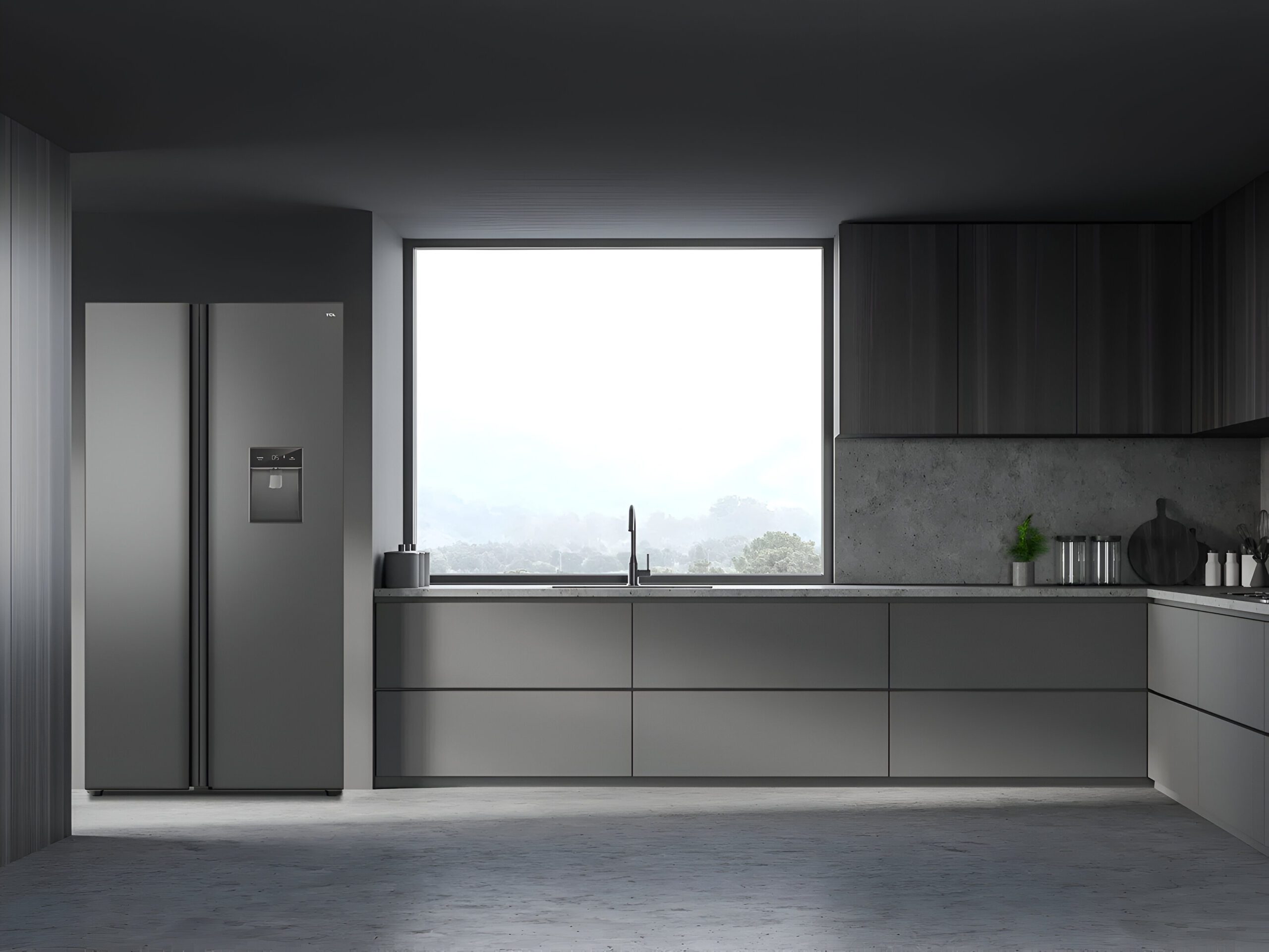 TCL 608L Side-by-Side Refrigerator