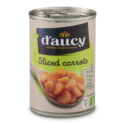D'AUCY SLICED CARROTS IN WATER 400G