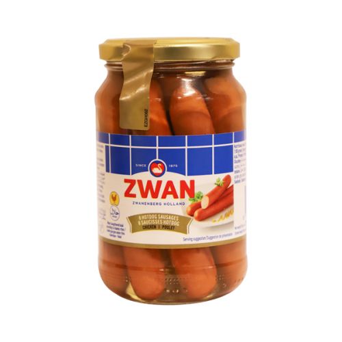 ZWAN 8 CHICKEN HOTDOGS IN BOTTLE 180G