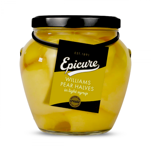 EPICURE WILLIAM PEAR HALVES SYRUP (JAR) 540G