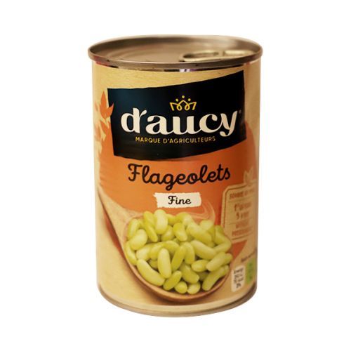 D-AUCY FINE HARICOT BEANS (FLAGEOLETS) 400G