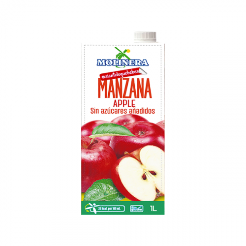 MOLINERA SUGARFREE APPLE FRUIT JUICE 1L