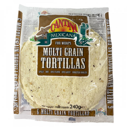 CANTINA MEXICANA MULTIGRAIN TORTILLAS 240G
