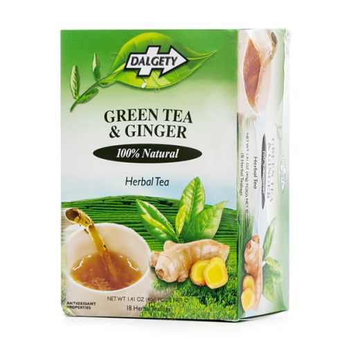 DALGETY GREEN TEA & GINGER 40G