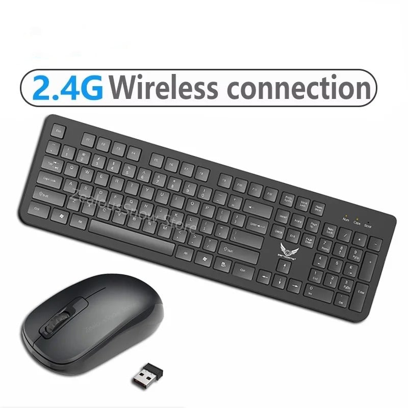 2.4G Wireless Keyboard Mouse Set 104 Keys Standard Keyboard Gaming Keyboard Mouse Kit for Android TV Box Laptop PC Accessories