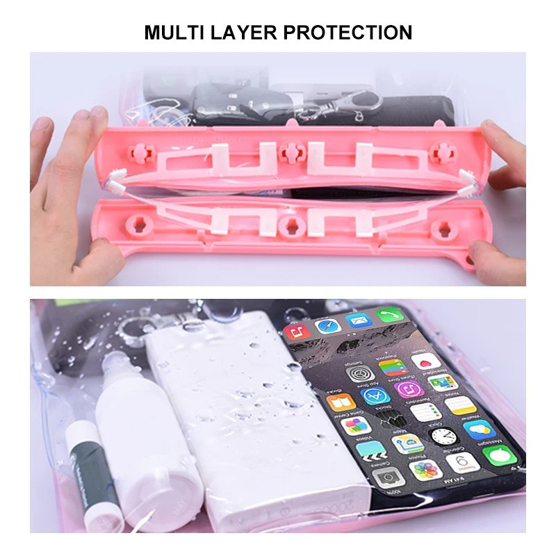 High Waterproof Sealing Swimming Bag Large Size Transparent Underwater Dry Protection Bag Case Drift Diving Mobile Phone Pouch