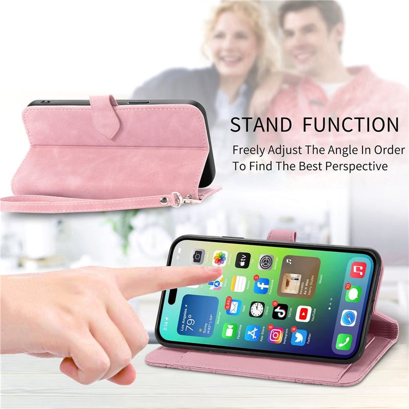 Luxury Leather Flip Phone Case For iPhone 14 13 Pro 11 12 XR X XS Wallet Bracket Cover Card Slot hone Bag Stand Cover