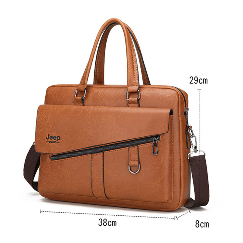 High Quality PU Leather Business Shoulder Messenger Bag Famous Brand Retro Men Briefcase Bags Travel Tote Bag Laptop Handbag