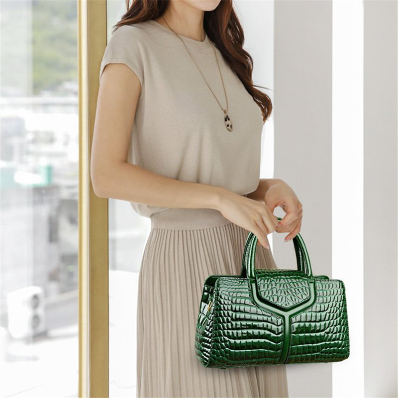 Crocodile Pattern Leather Women's Handbag Luxury Fashion Ladies Tote Bag New Designer Large Capacity Shoulder Messenger Bags