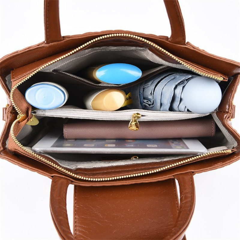 Crocodile Pattern Leather Women's Handbag Luxury Fashion Ladies Tote Bag New Designer Large Capacity Shoulder Messenger Bags