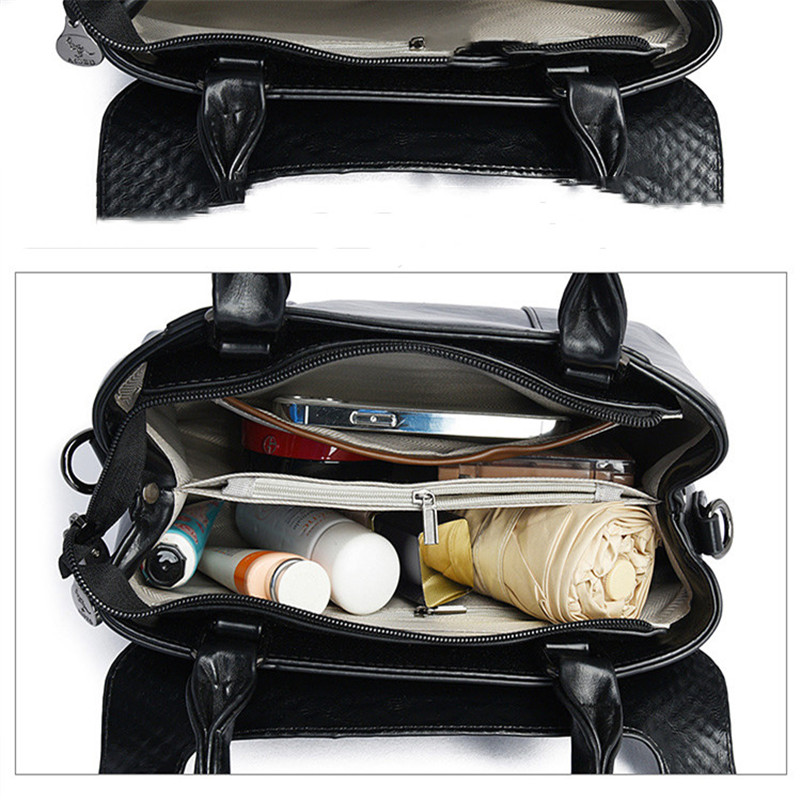Luxury Crocodile Pattern PU Texture Crossbody Bags Women Fashion Handbag Simple Retro Commuting Shoulder Bag Female  Tote Bags