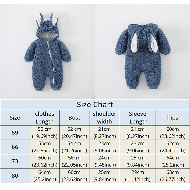Winter Baby Boy Rompers Infant Clothes Zipper Hooded Warm Fleece Jumpsuits for Babies Boy Overalls Pajamas Newborn Baby Onesies