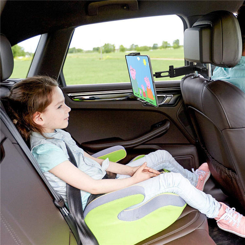 Telescopic Car Back Seat Headrest Phone Holder Stretchable Tablet Stand Rear Pillow Adjustment Bracket for 4-13 Inch iPad