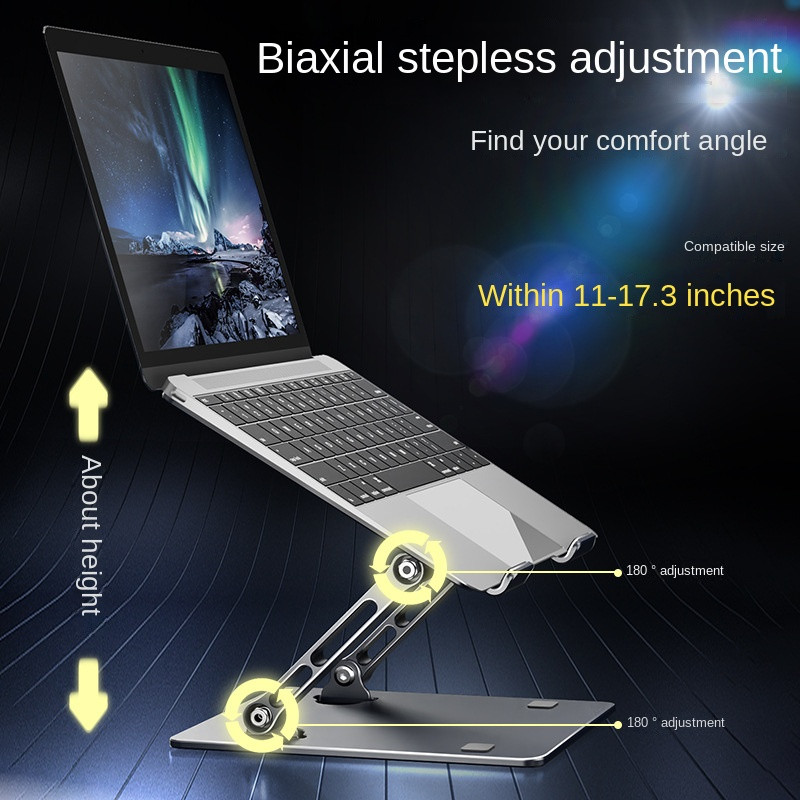 Laptop Stand Foldable Carbon Steel Portable Notebook Stand 9-17 Inch For Macbook Air Pro Computer Bracket Laptop Holder Base