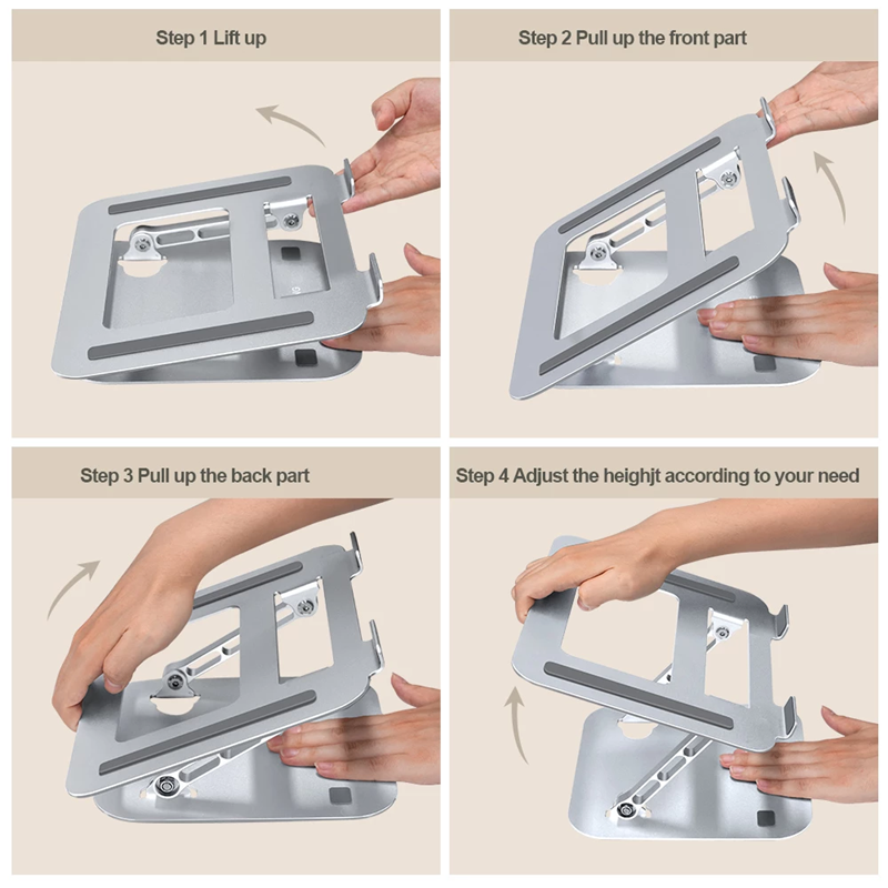 Laptop Stand Foldable Carbon Steel Portable Notebook Stand 9-17 Inch For Macbook Air Pro Computer Bracket Laptop Holder Base