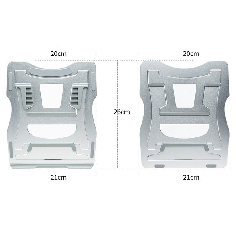 Laptop Cooling Rack Folding Adjustable Angle Aluminum Alloy Desktop Laptop Holder Universal Ergonomic Non Slip Laptop Stand