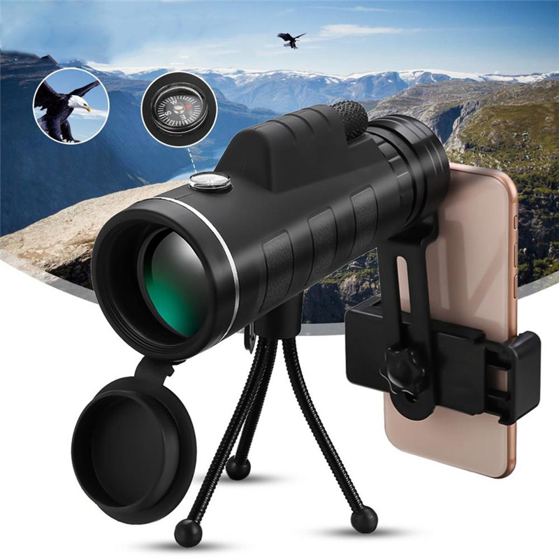 Portable 40x60 High Power Prismatic Powerful Binoculars Hd Monocular Telescope Long Range Zoom Camping Tourism Bird Telescop