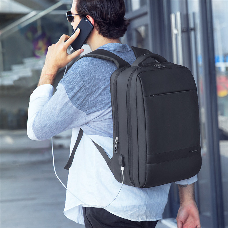 Waterproof 15.6 Inch Laptop Backpack Men USB Charging Travel Backpack Men Oxford Rucksack School Bag Male Business Travel Bag