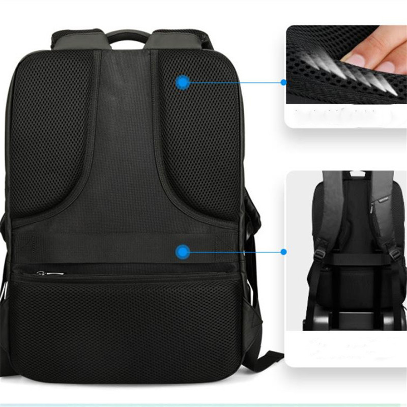 Waterproof 15.6 Inch Laptop Backpack Men USB Charging Travel Backpack Men Oxford Rucksack School Bag Male Business Travel Bag