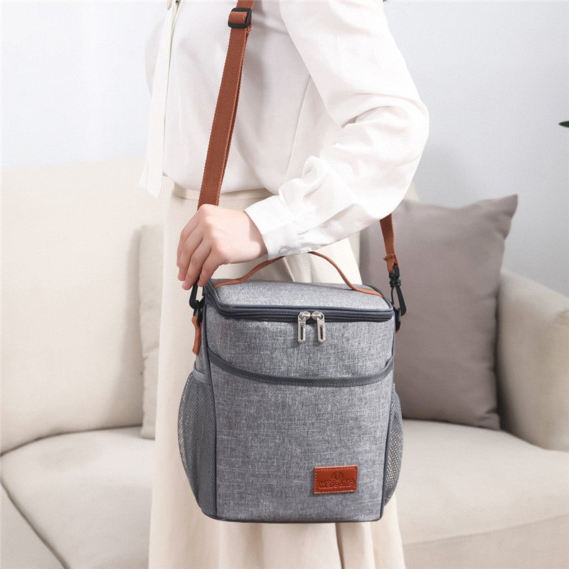 Large Capacity Portable Lunch Bag Women Men Food Thermal Bag Beach Cooler Picnic Pouch Insulated Tote Travel Bento Box Handbag