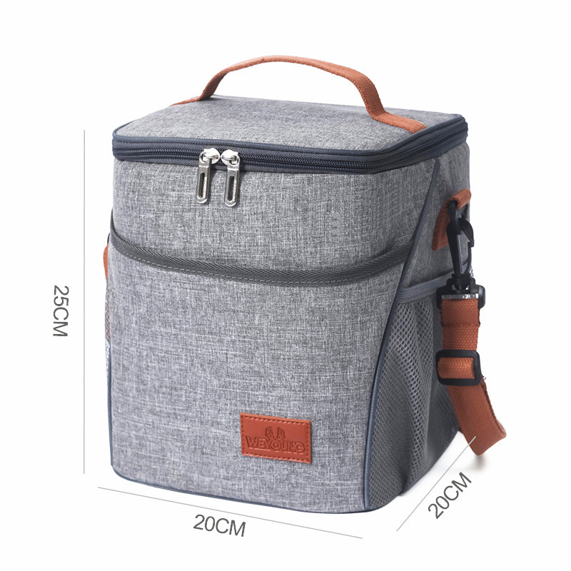 Large Capacity Portable Lunch Bag Women Men Food Thermal Bag Beach Cooler Picnic Pouch Insulated Tote Travel Bento Box Handbag