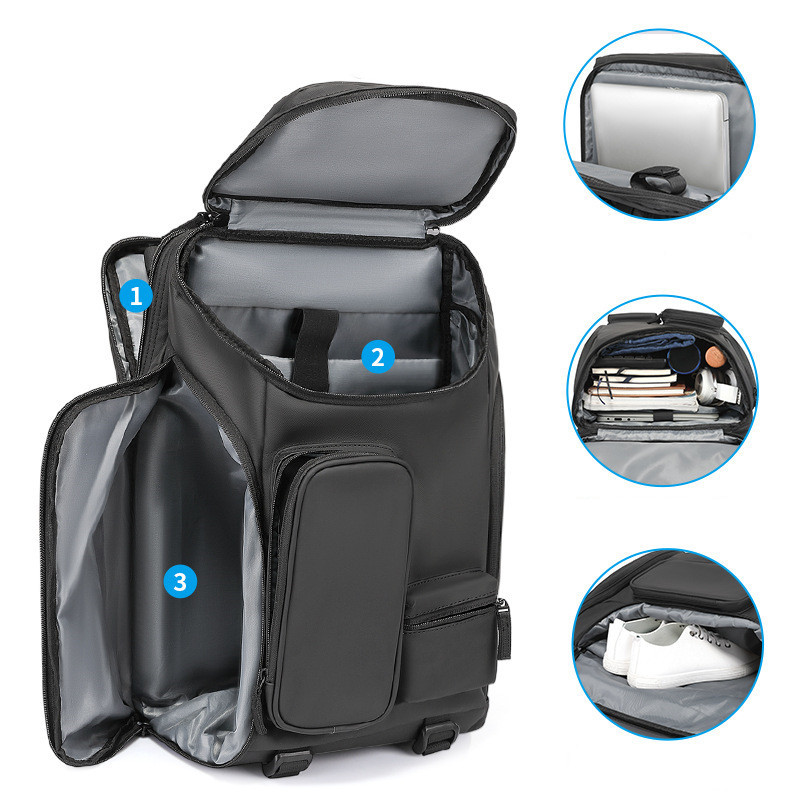 Fashion Waterproof Business Backpack Men School Backpacks 17.3 Inch Laptop Backpack Large Capacity Bagpacks for Men Travel Bag