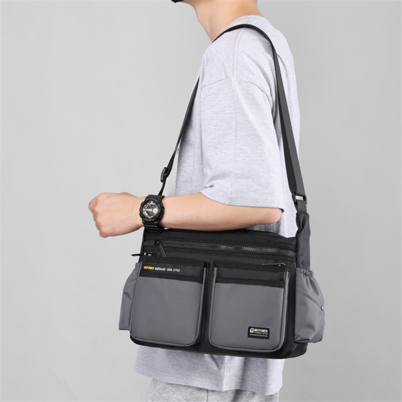 New Men's Shoulder Bag Waterproof Nylon Luxury Design Crossbody Handbag Large Capacity Messenger Bags Satchel for Men
