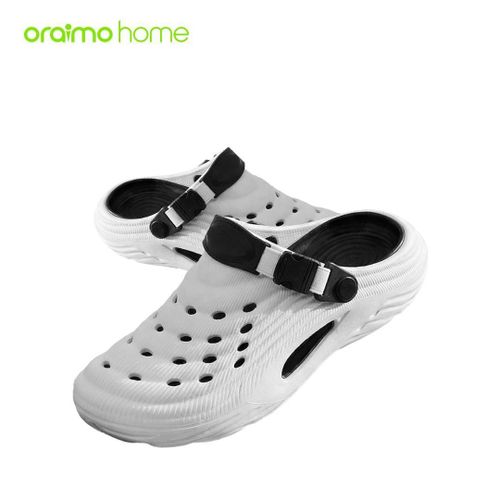 oraimo home Slipper Ripplestep Soft Comfort Meets Stylish Fashion Holes Shoes White 42-43