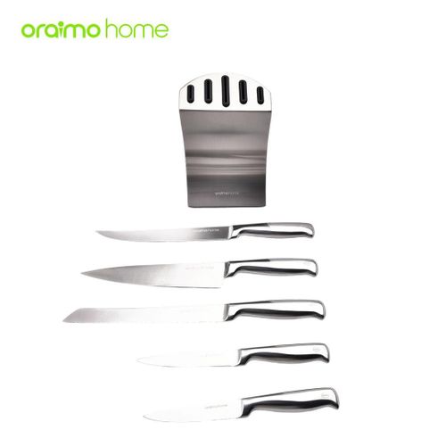 oraimo home ChefEdge Knife Block Set 6 Stainless Steel Knife Set