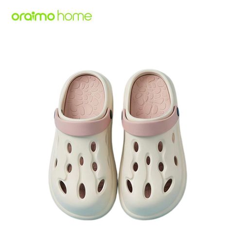 oraimo home Ripplestep Soft Comfort Meets Stylish Fashion Holes Shoes Beige 40-41