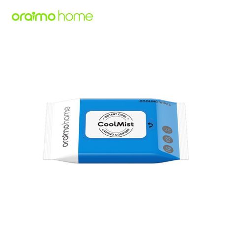 oraimo home CoolMist 1*12 Wipes Instant & Long-Lasting Cooling Wipes