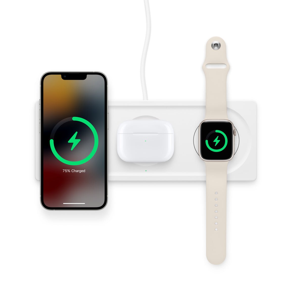Belkin BoostCharge Pro 3-in-1 Wireless Charging Pad with Official MagSafe Charging 15W