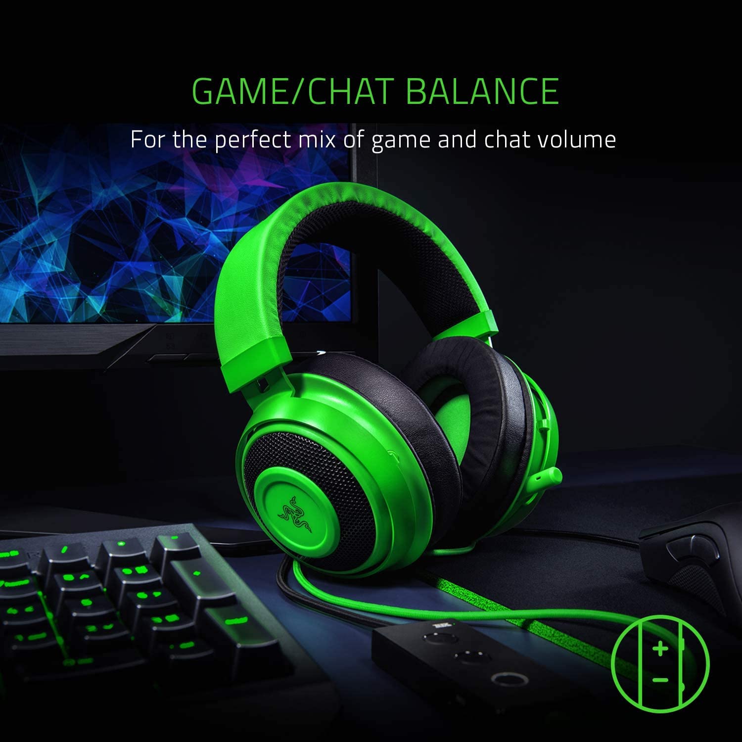 Razer Kraken Tournament Edition Wired Gaming Headset - Black - RZ04