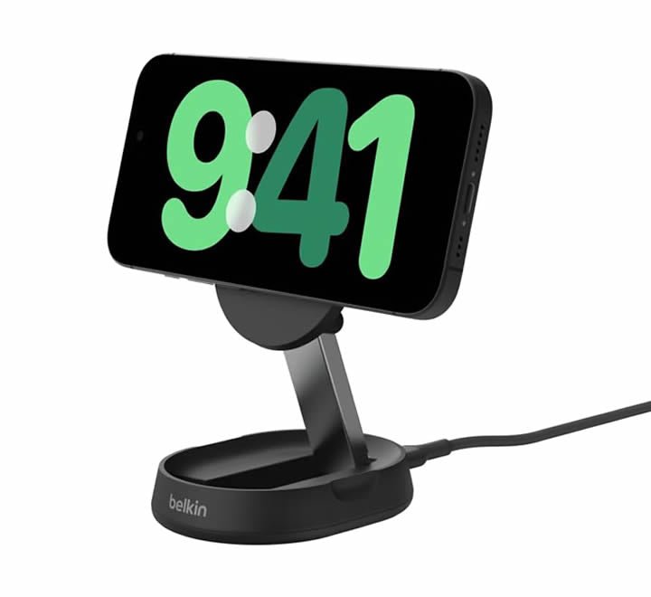 Belkin Qi2 15w Convertible Magnetic W/L Charging Stand - Black