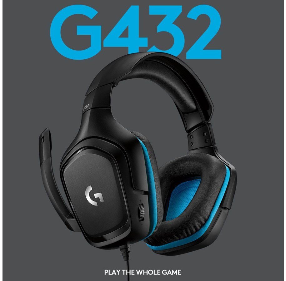 Logitech G432 7.1 Surround Sound Wired Gaming Headset