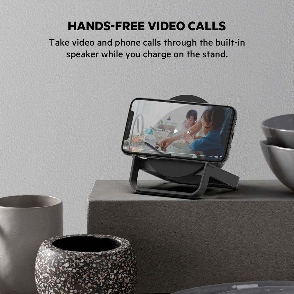Belkin Wireless Charging Stand + Bluetooth Speaker