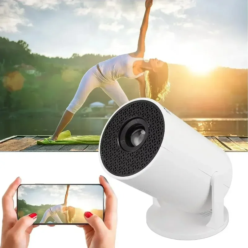 2026 New Hot Sale HY200 Portable Projector 4K Ultra HD 300ANSI Android 11 BT54 Electronic Focus Built in Speaker Home Theater